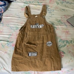 Brown Overall Dress